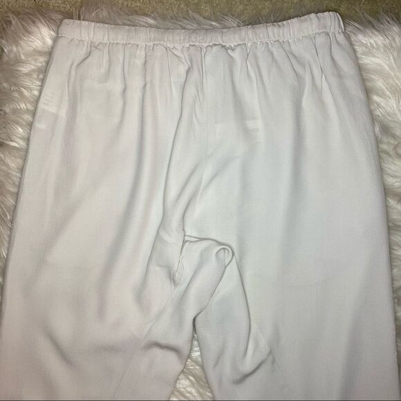 NWT Eileen Fisher cream Drawstring Ankle Pants Small - Picture 6 of 10